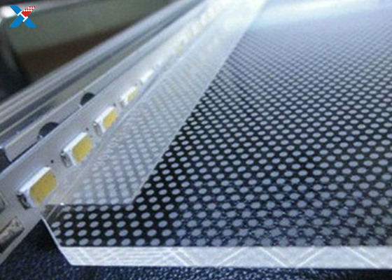 3mm Şeffaf Akrilik Işık Kılavuz Plakası Özel Kenar Aydınlatmalı LED Işık Panelleri