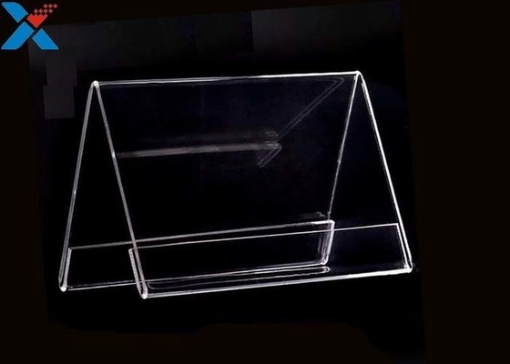 3mm V Şekli Akrilik Ekran Levhası Şeffaf Perspex Masa Tabela Tutucuları