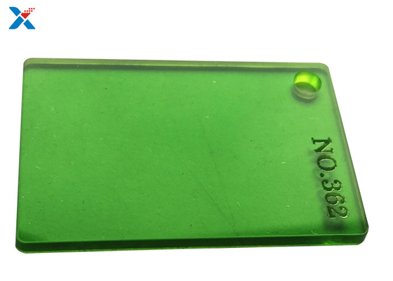 2mm Yarı Saydam Yeşil Renkli Akrilik Levha Ekstrüde Perspex Plaka