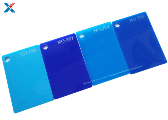 DIY Boyama Sanat Zanaat için Renkli Lucite Kurulu Panel 1/8 Kalın Mavi Akrilik Levhalar