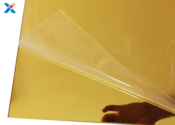 1mm büyük altın ayna akrilik levha banyo aynaları için lazer kesim
