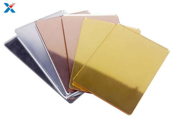 Dekorasyon için 3mm Altın Akrilik Levha Plastik Perspex Levhalar
